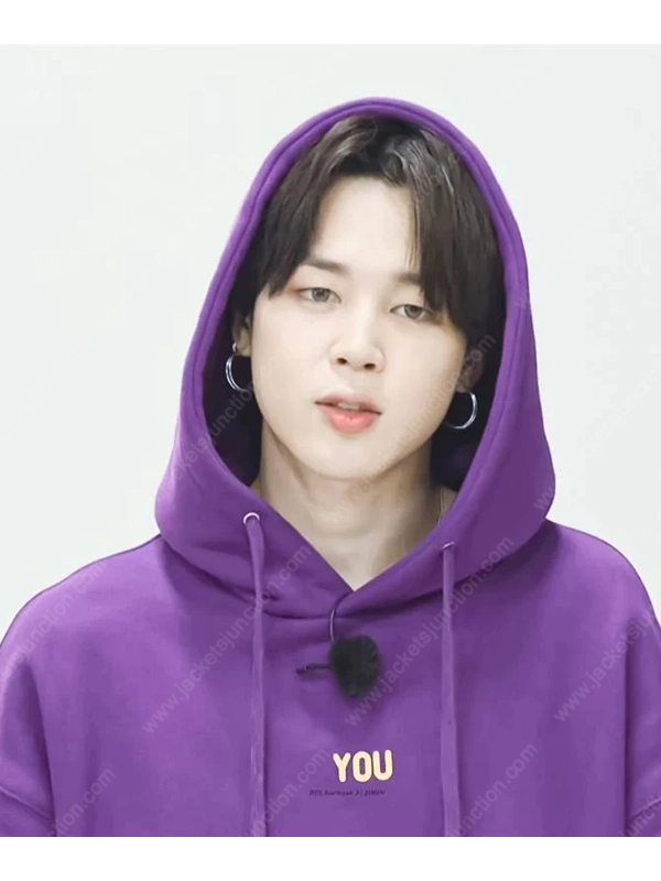 Never Walk Alone BTS Jimin Purple Hoodie - Jackets Junction